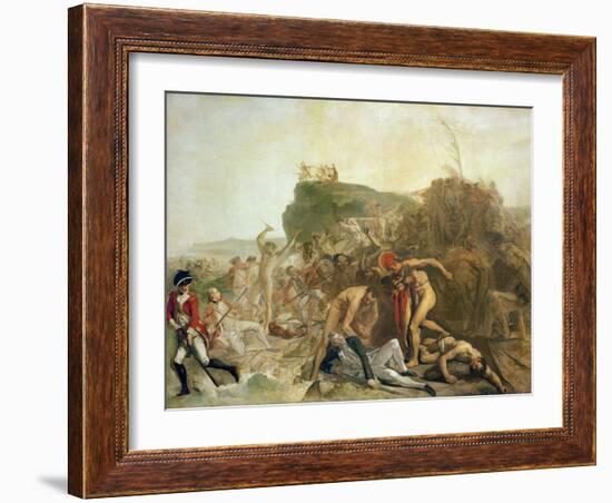 The Death of Captain James Cook, 14th February 1779-Johann Zoffany-Framed Giclee Print