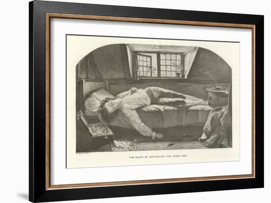 The Death of Chatterton, the Young Poet-Henry Wallis-Framed Giclee Print