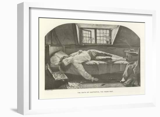 The Death of Chatterton, the Young Poet-Henry Wallis-Framed Giclee Print