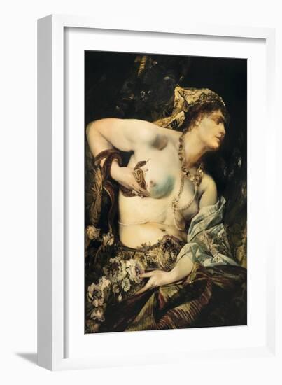 The Death of Cleopatra, 1875 (Painting)-Hans Makart-Framed Giclee Print