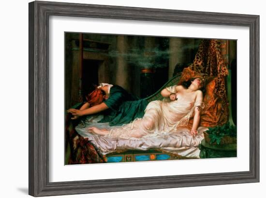 The Death of Cleopatra, 1892-Reginald Arthur-Framed Giclee Print