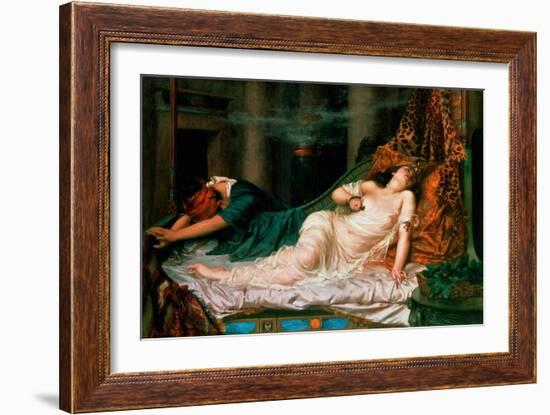 The Death of Cleopatra, 1892-Reginald Arthur-Framed Giclee Print