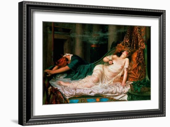 The Death of Cleopatra, 1892-Reginald Arthur-Framed Giclee Print