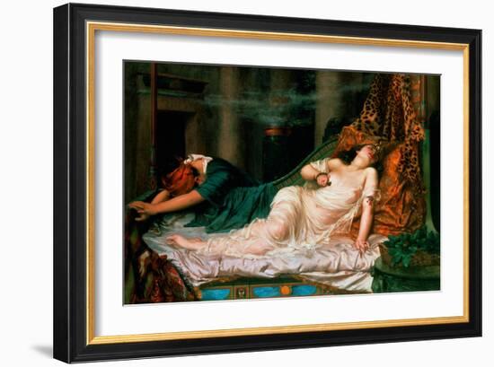 The Death of Cleopatra, 1892-Reginald Arthur-Framed Giclee Print