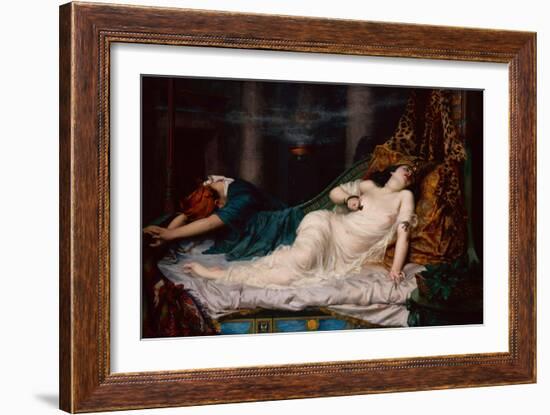 The Death of Cleopatra, 1892-Reginald Arthur-Framed Giclee Print