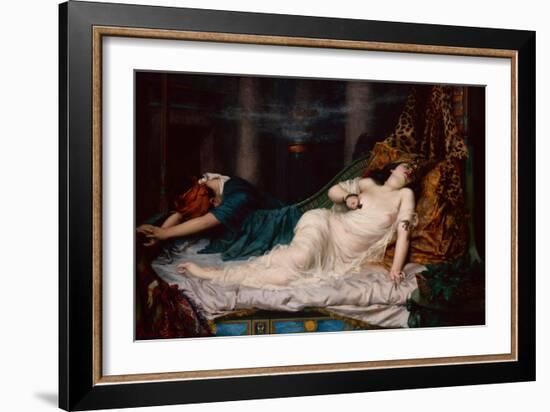 The Death of Cleopatra, 1892-Reginald Arthur-Framed Giclee Print