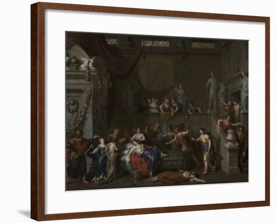 The Death of Cleopatra, c.1700-10-Gerard Hoet-Framed Giclee Print