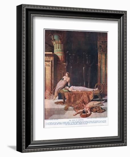 The Death of Cleopatra, C.1920-John Collier-Framed Giclee Print