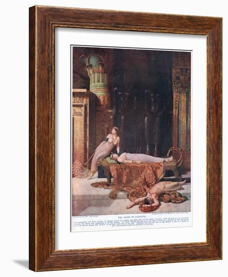 The Death of Cleopatra, C.1920-John Collier-Framed Giclee Print