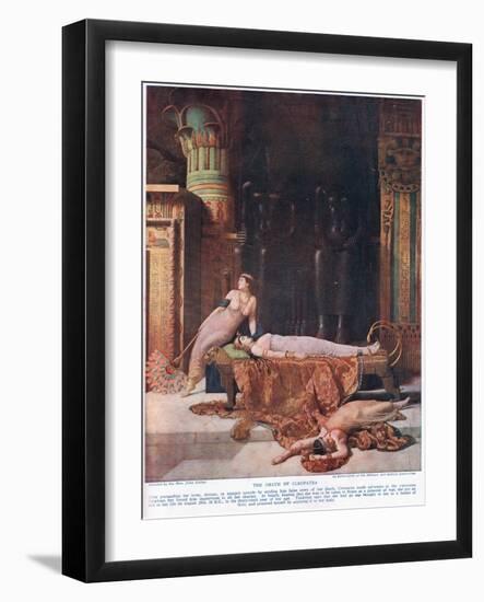 The Death of Cleopatra, C.1920-John Collier-Framed Giclee Print