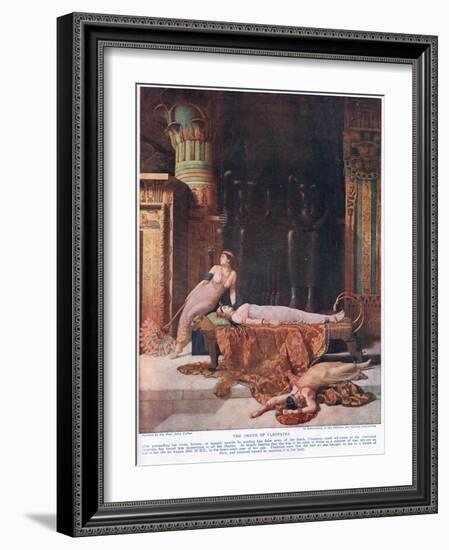 The Death of Cleopatra, C.1920-John Collier-Framed Giclee Print