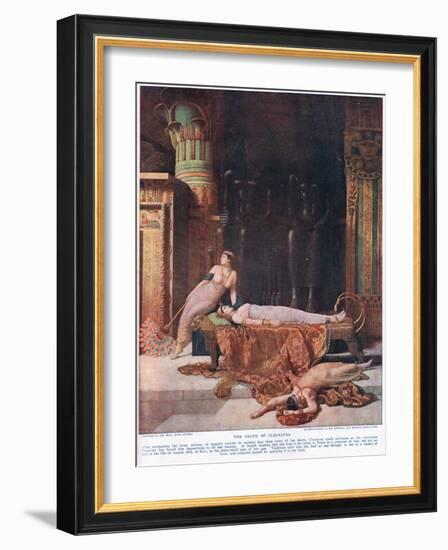 The Death of Cleopatra, C.1920-John Collier-Framed Giclee Print