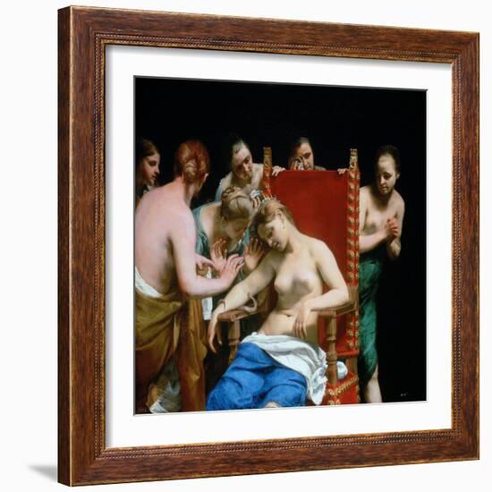 The Death of Cleopatra, Ca 1662-Guido Canlassi-Framed Giclee Print