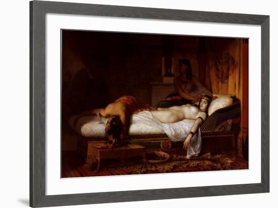 The Death of Cleopatra-Jean André Rixens-Framed Art Print