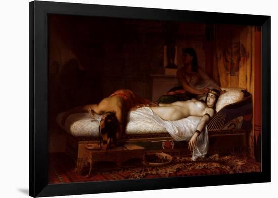 The Death of Cleopatra-Jean André Rixens-Framed Art Print