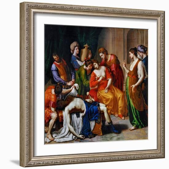 The Death of Cleopatra-Alessandro Turchi-Framed Giclee Print