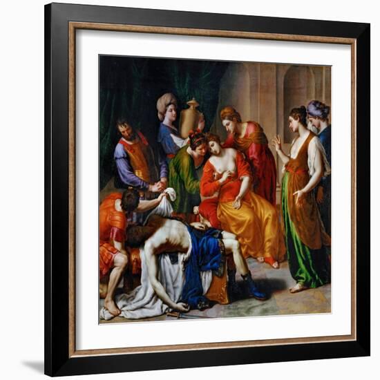 The Death of Cleopatra-Alessandro Turchi-Framed Giclee Print