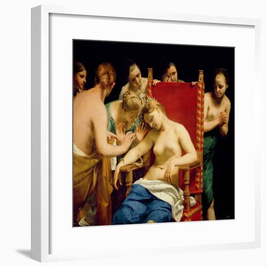 The Death of Cleopatra-Guido Cagnacci-Framed Giclee Print