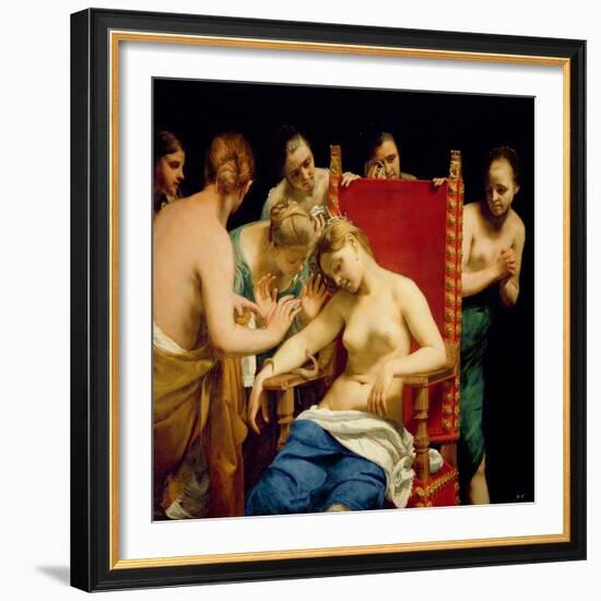 The Death of Cleopatra-Guido Cagnacci-Framed Giclee Print