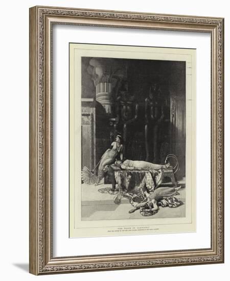 The Death of Cleopatra-John Collier-Framed Giclee Print