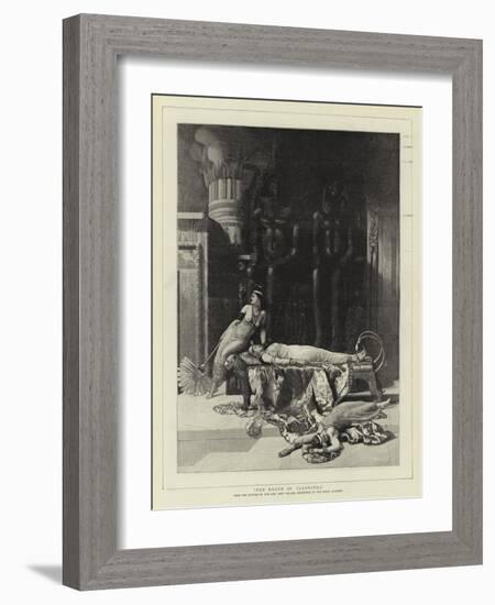 The Death of Cleopatra-John Collier-Framed Giclee Print