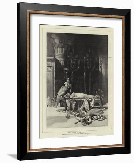 The Death of Cleopatra-John Collier-Framed Giclee Print