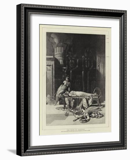 The Death of Cleopatra-John Collier-Framed Giclee Print