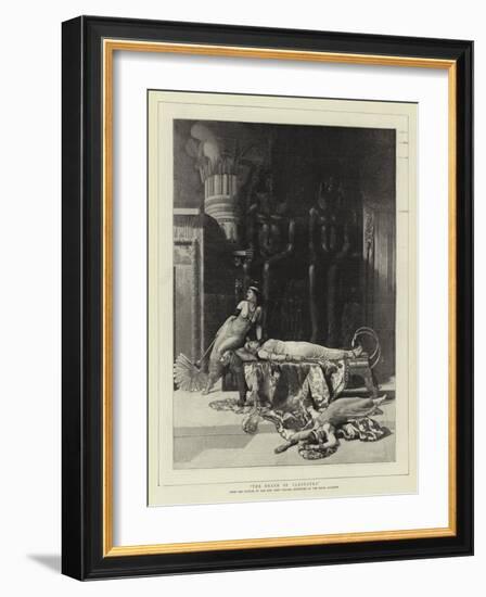 The Death of Cleopatra-John Collier-Framed Giclee Print