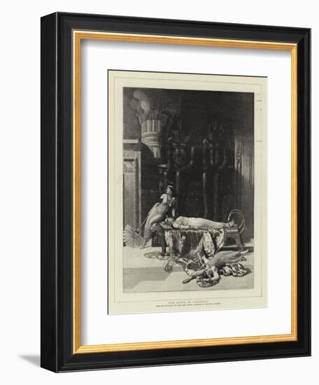 The Death of Cleopatra-John Collier-Framed Giclee Print