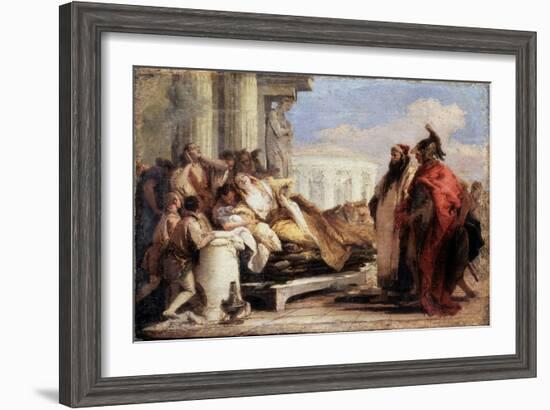 The Death of Dido, 1757-1760-Giovanni Battista Tiepolo-Framed Giclee Print