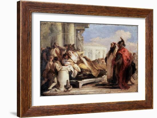 The Death of Dido, 1757-1760-Giovanni Battista Tiepolo-Framed Giclee Print