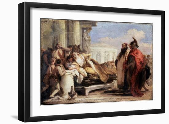 The Death of Dido, 1757-1760-Giovanni Battista Tiepolo-Framed Giclee Print