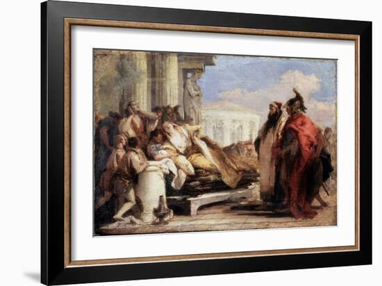 The Death of Dido, 1757-1760-Giovanni Battista Tiepolo-Framed Giclee Print