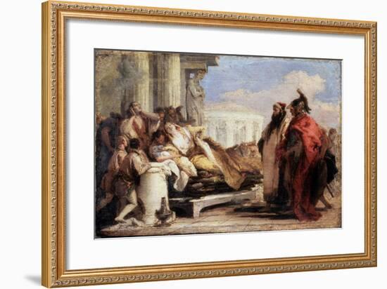 The Death of Dido, 1757-1760-Giovanni Battista Tiepolo-Framed Giclee Print