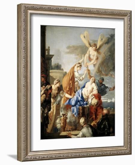 The Death of Dido, C1637-C1640-Sébastien Bourdon-Framed Giclee Print