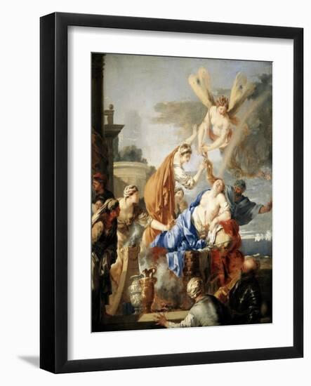 The Death of Dido, C1637-C1640-Sébastien Bourdon-Framed Giclee Print