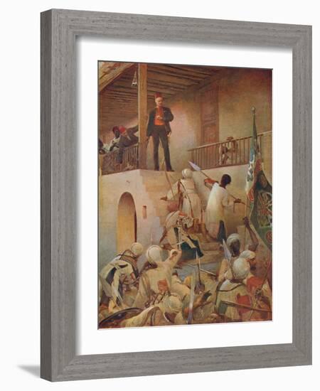 'The Death of General Gordon, Khartoum, 26 January 1885', 1893 (1906)-Unknown-Framed Giclee Print