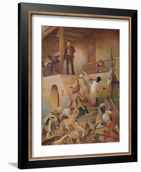 'The Death of General Gordon, Khartoum, 26 January 1885', 1893 (1906)-Unknown-Framed Giclee Print