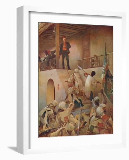 'The Death of General Gordon, Khartoum, 26 January 1885', 1893 (1906)-Unknown-Framed Giclee Print