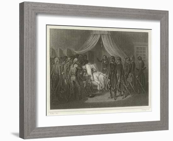 The Death of General Hoche-Denis Auguste Marie Raffet-Framed Giclee Print