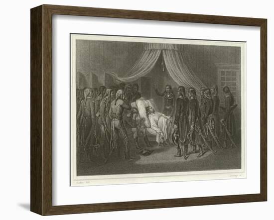 The Death of General Hoche-Denis Auguste Marie Raffet-Framed Giclee Print