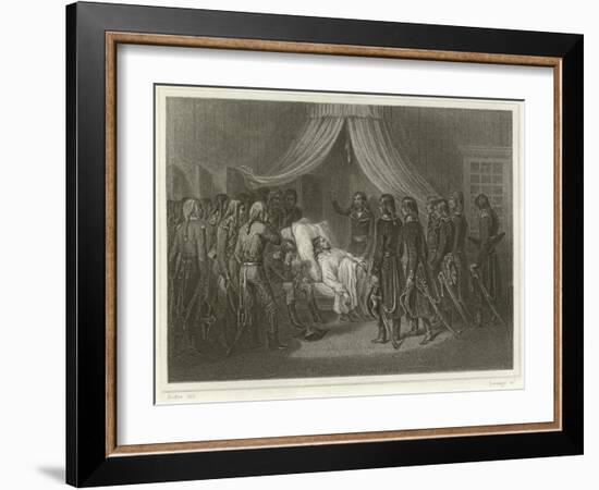 The Death of General Hoche-Denis Auguste Marie Raffet-Framed Giclee Print