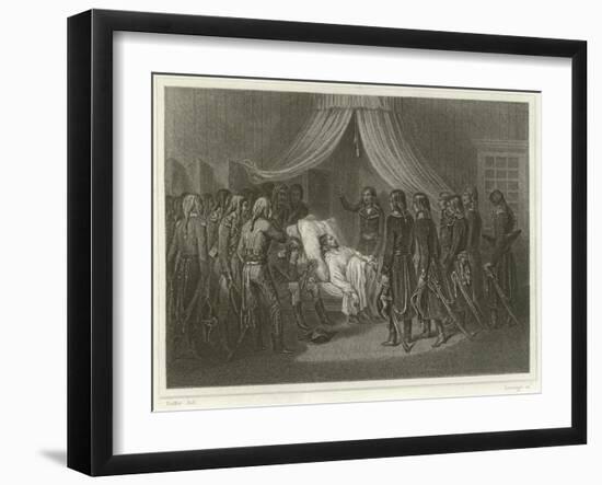 The Death of General Hoche-Denis Auguste Marie Raffet-Framed Giclee Print