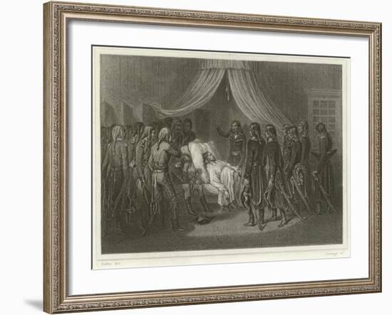 The Death of General Hoche-Denis Auguste Marie Raffet-Framed Giclee Print