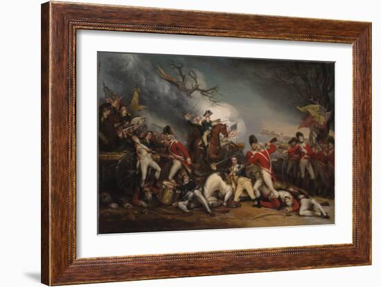 The Death of General Mercer at the Battle of Princeton, January 3, 1777-John Trumbull-Framed Giclee Print