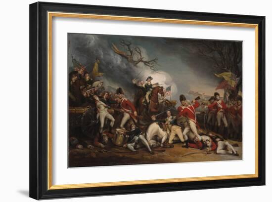 The Death of General Mercer at the Battle of Princeton, January 3, 1777-John Trumbull-Framed Giclee Print