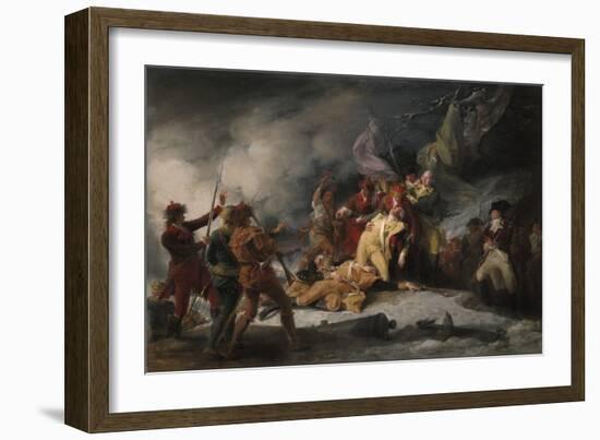 The Death of General Montgomery in the Attack on Quebec, December 31, 1775, 1786-John Trumbull-Framed Giclee Print