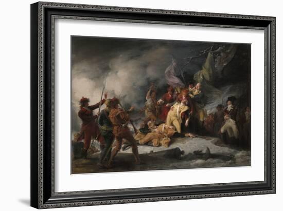 The Death of General Montgomery in the Attack on Quebec, December 31, 1775, 1786-John Trumbull-Framed Giclee Print