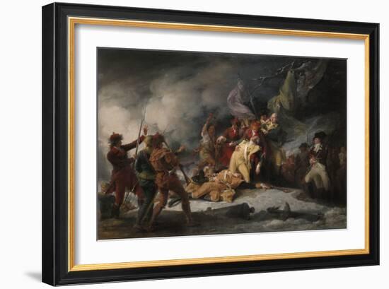 The Death of General Montgomery in the Attack on Quebec, December 31, 1775, 1786-John Trumbull-Framed Giclee Print