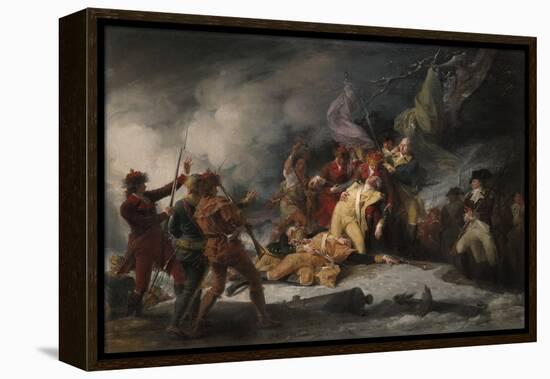 The Death of General Montgomery in the Attack on Quebec, December 31, 1775, 1786-John Trumbull-Framed Premier Image Canvas